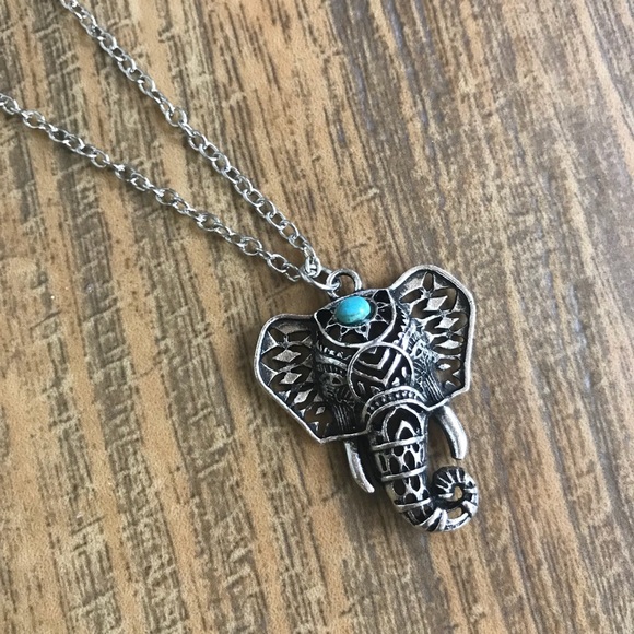 No Brand Jewelry - 5/$25 🐘 Boho Tribal Silver Elephant Necklace